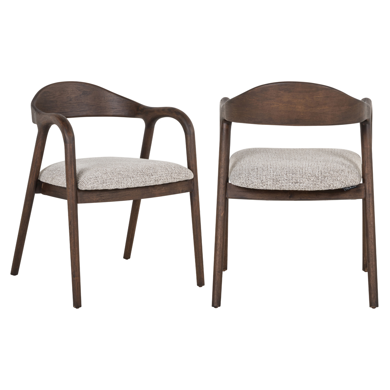 Esszimmerstuhl Mihara mocca fancy feuerhemmend - Richmond Interiors