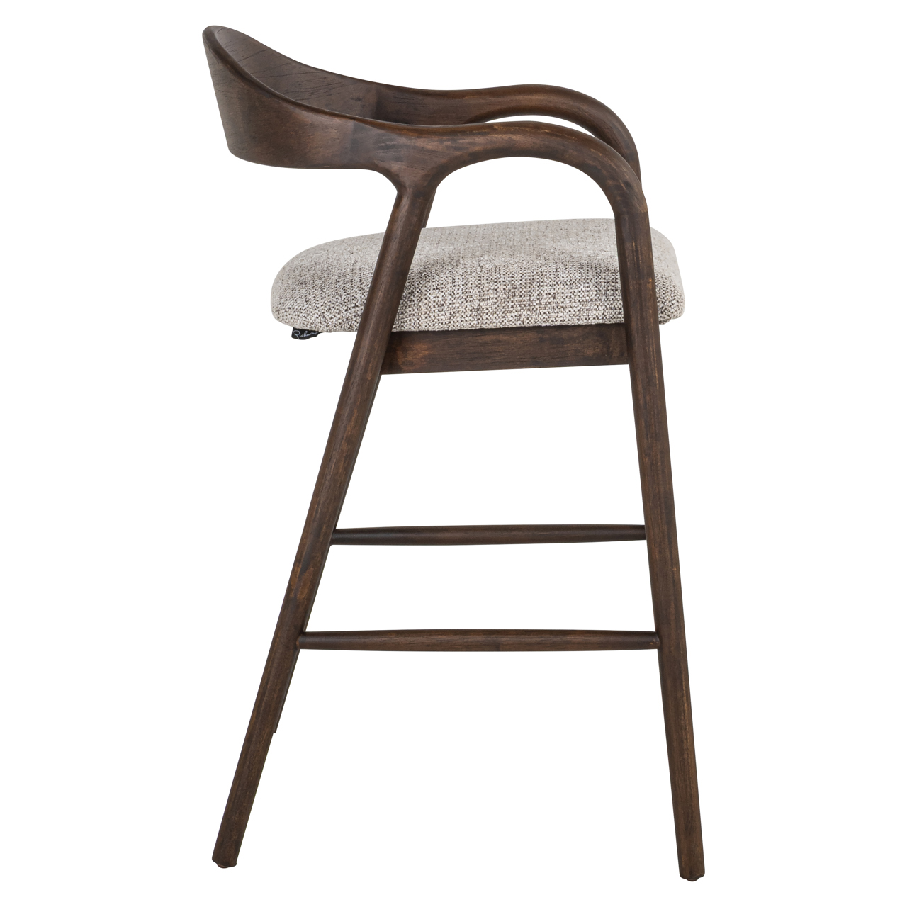 Thekenstuhl Mihara mocca fancy feuerhemmend - Richmond Interiors