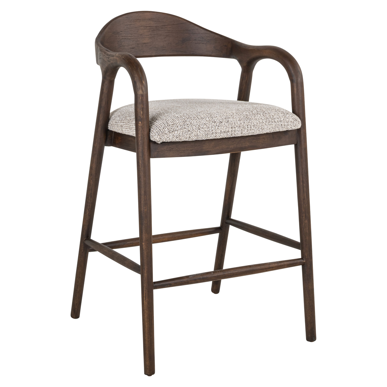 Thekenstuhl Mihara mocca fancy feuerhemmend - Richmond Interiors