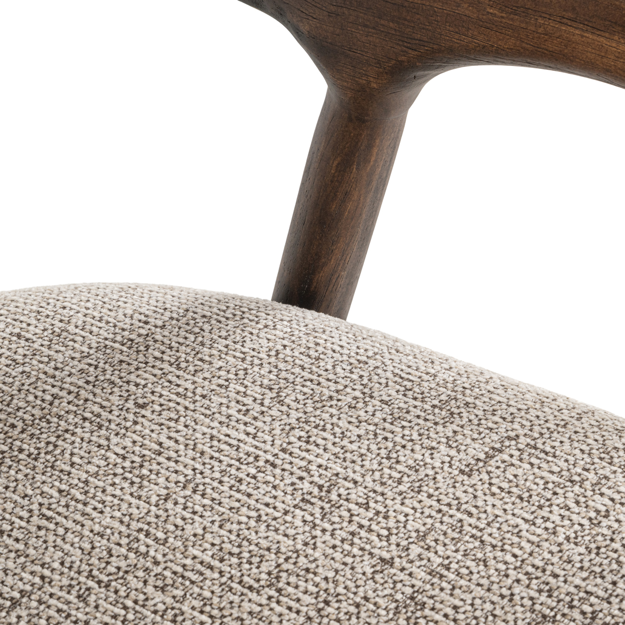 Thekenstuhl Mihara mocca fancy feuerhemmend - Richmond Interiors