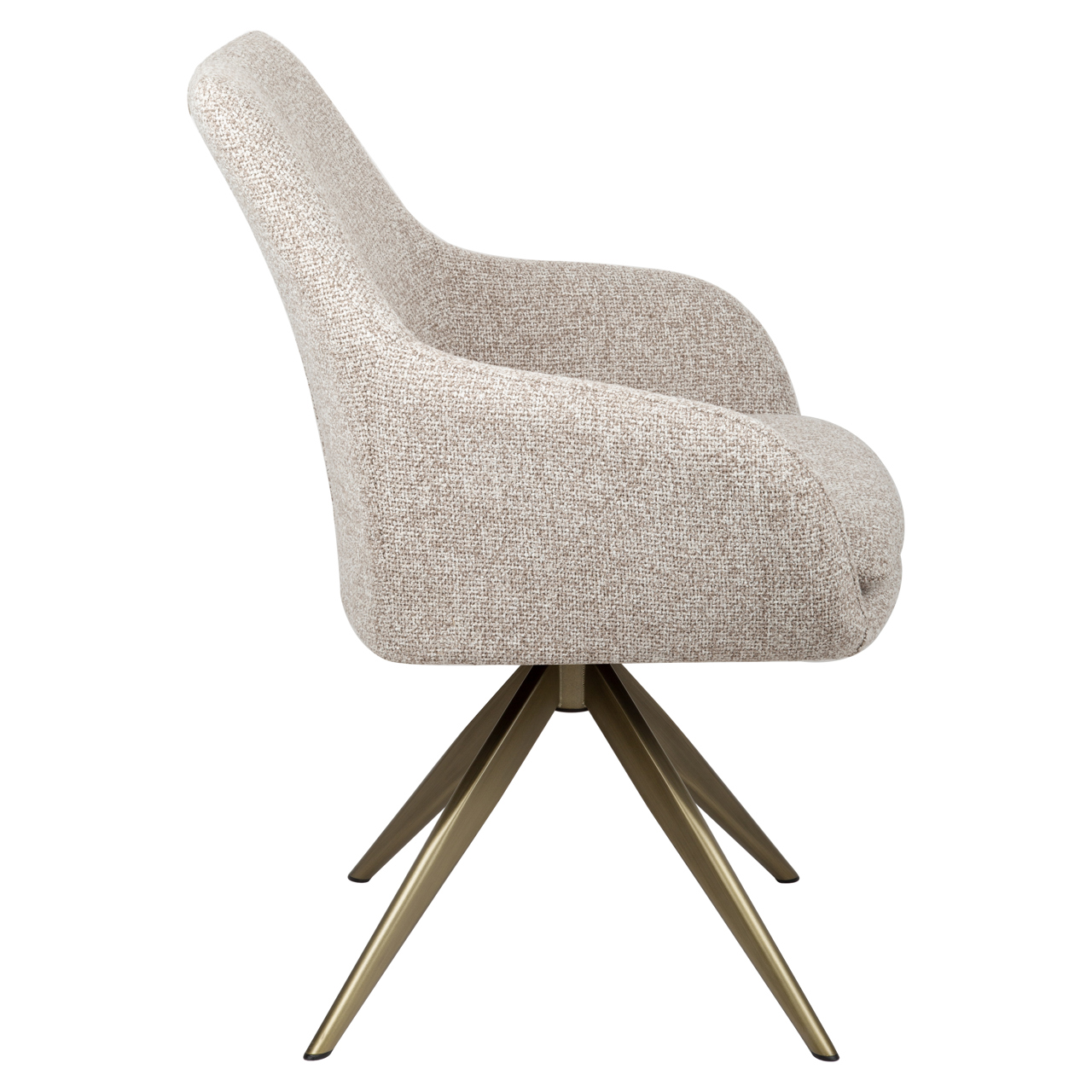 Silla de comedor Lisonne marrón cayena giratoria retardante de llama - Richmond Interiors