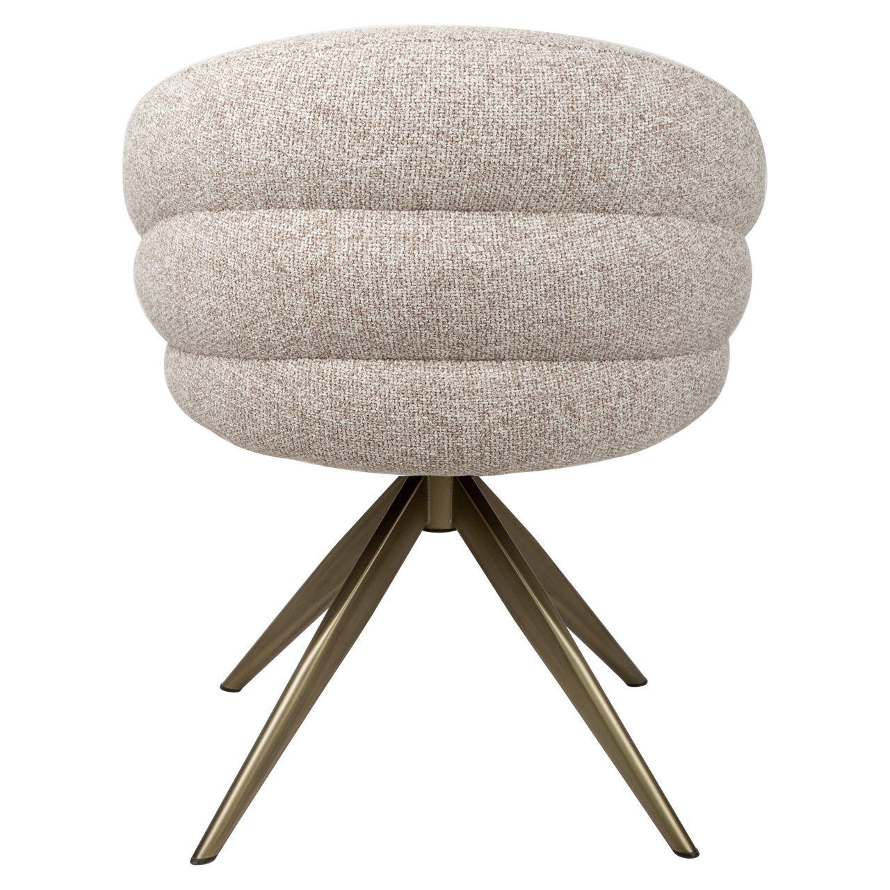 Dining chair Zendaya cayenne brown swivel flame retardant - Richmond Interiors