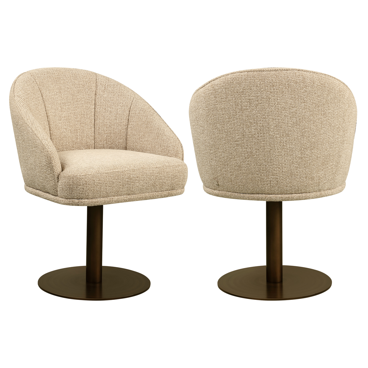 Esszimmerstuhl Beverly natural fancy drehbar - Richmond Interiors