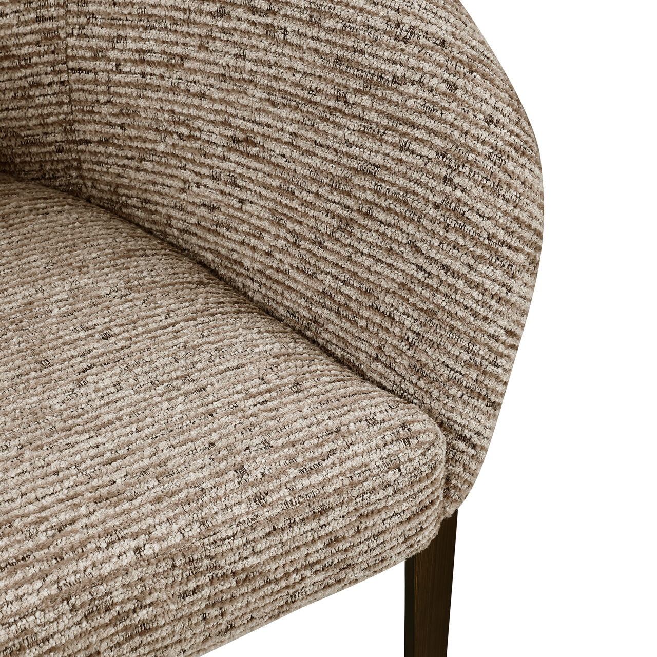 Esszimmerstuhl Kenzi mocca linear feuerhemmend - Richmond Interiors