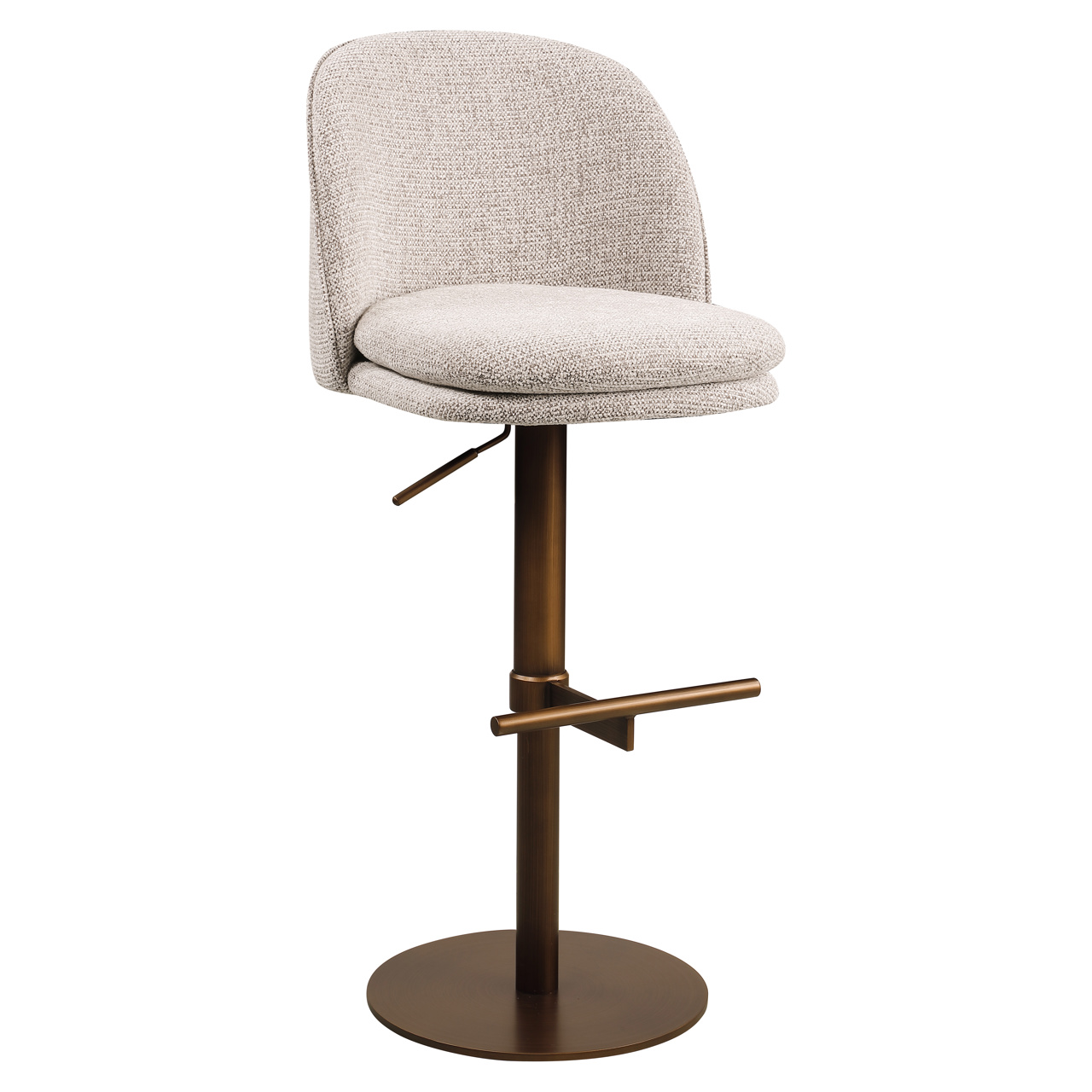 Barhocker Vesper mocca fancy drehbar - Richmond Interiors
