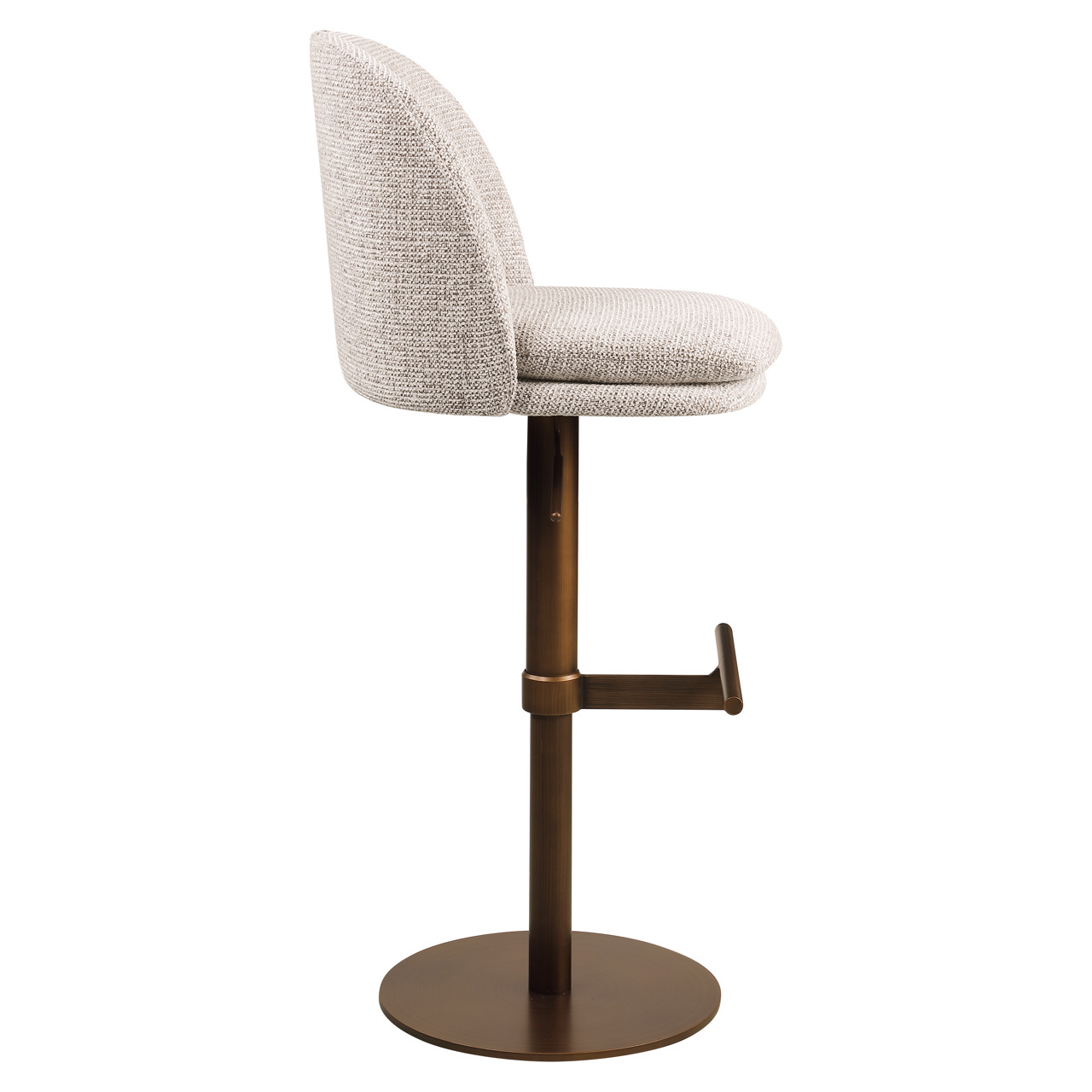 Barhocker Vesper mocca fancy drehbar - Richmond Interiors