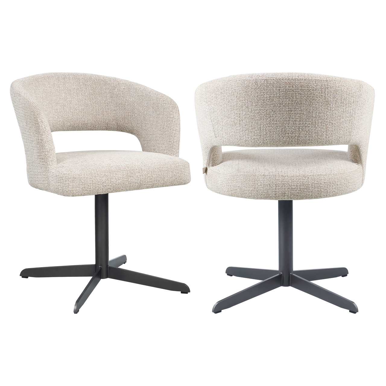 Silla de comedor Blanca natural fancy retardante de llama - Richmond Interiors