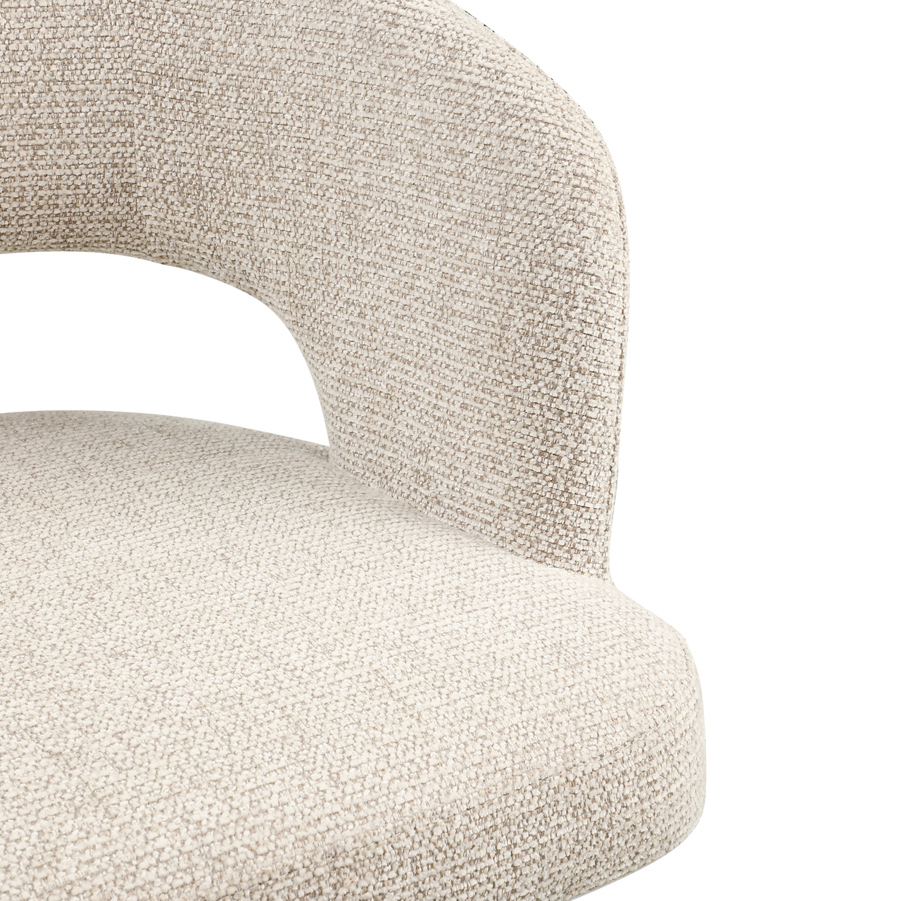 Silla de comedor Blanca natural fancy retardante de llama - Richmond Interiors