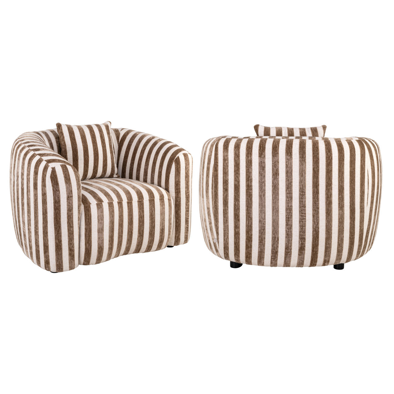 Sillón lounge Luxandra stripes sand - Richmond Interiors