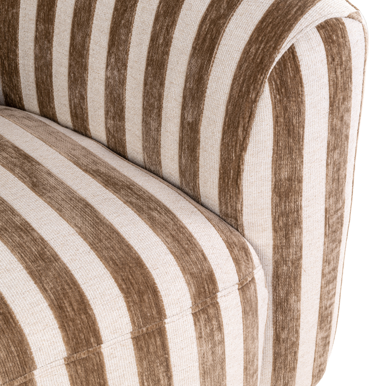 Lounge Stuhl Luxandra stripes sand - Richmond Interiors