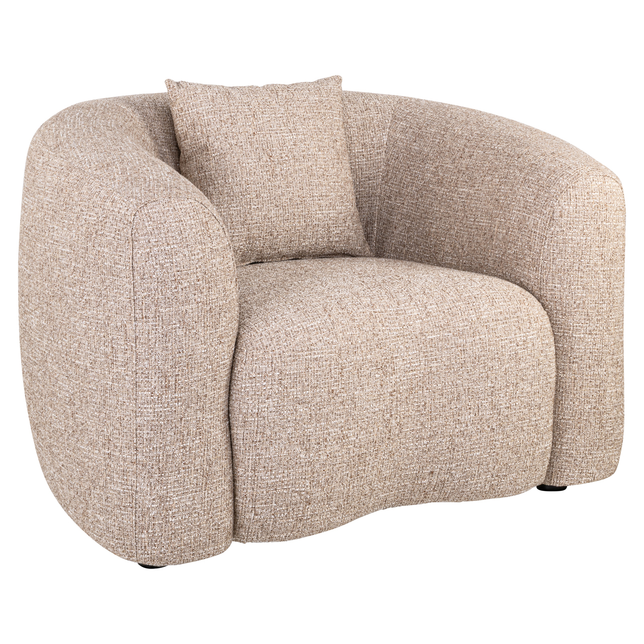 Sillón lounge Luxandra sand tweed retardante de llama - Richmond Interiors