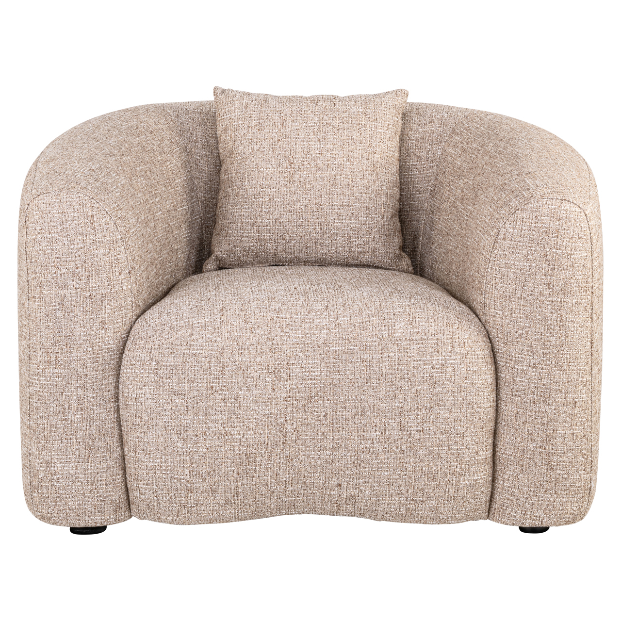 Sillón lounge Luxandra sand tweed retardante de llama - Richmond Interiors