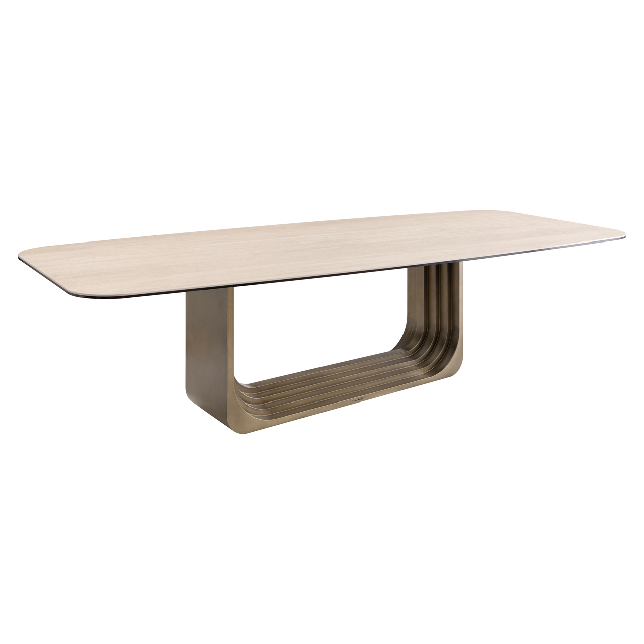 Esstisch Maxfield beige 300 (Ijzer|Keramiek|Glas) - Richmond Interiors