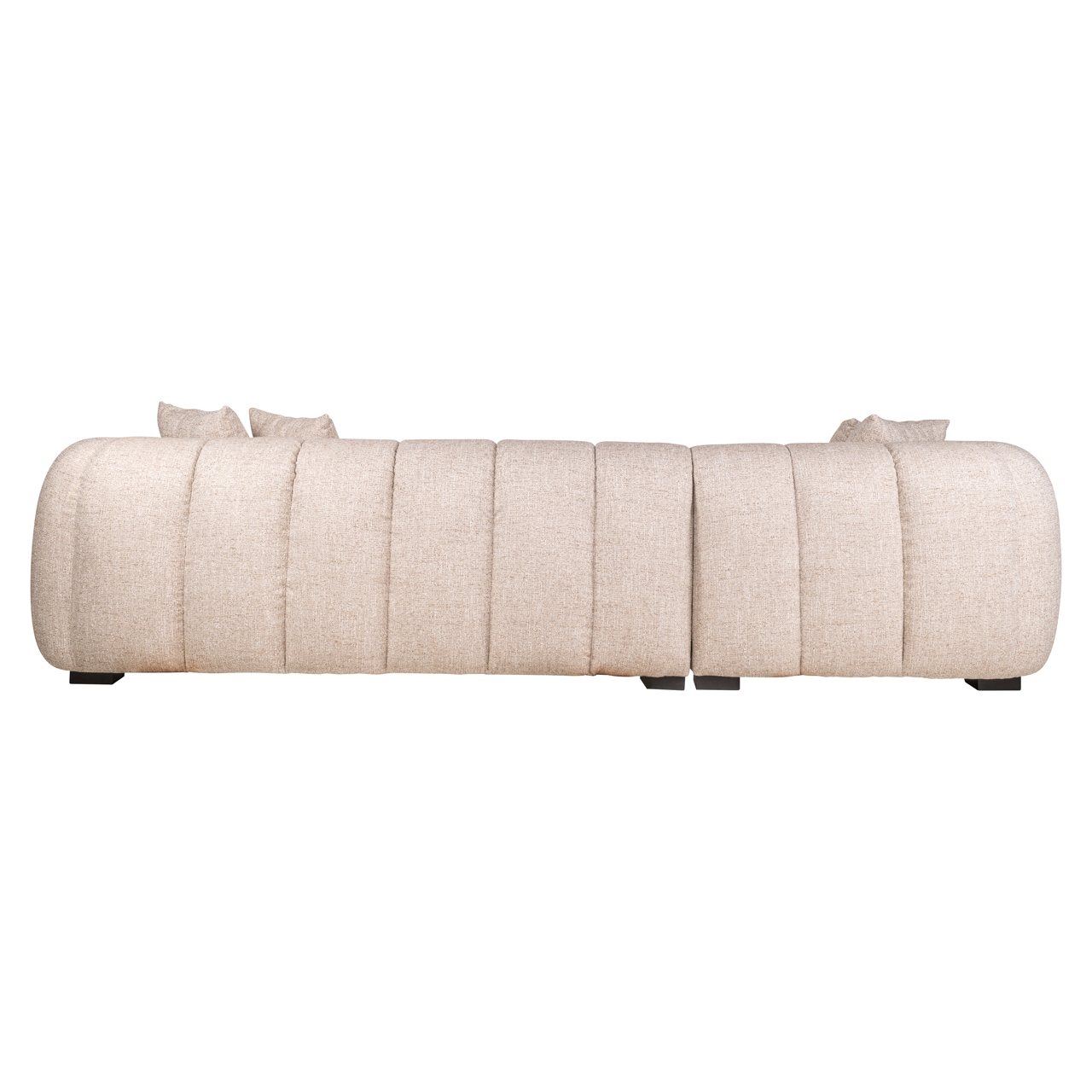 Sofa Novaro cream tweed lounge left fire retardant - Richmond Interiors