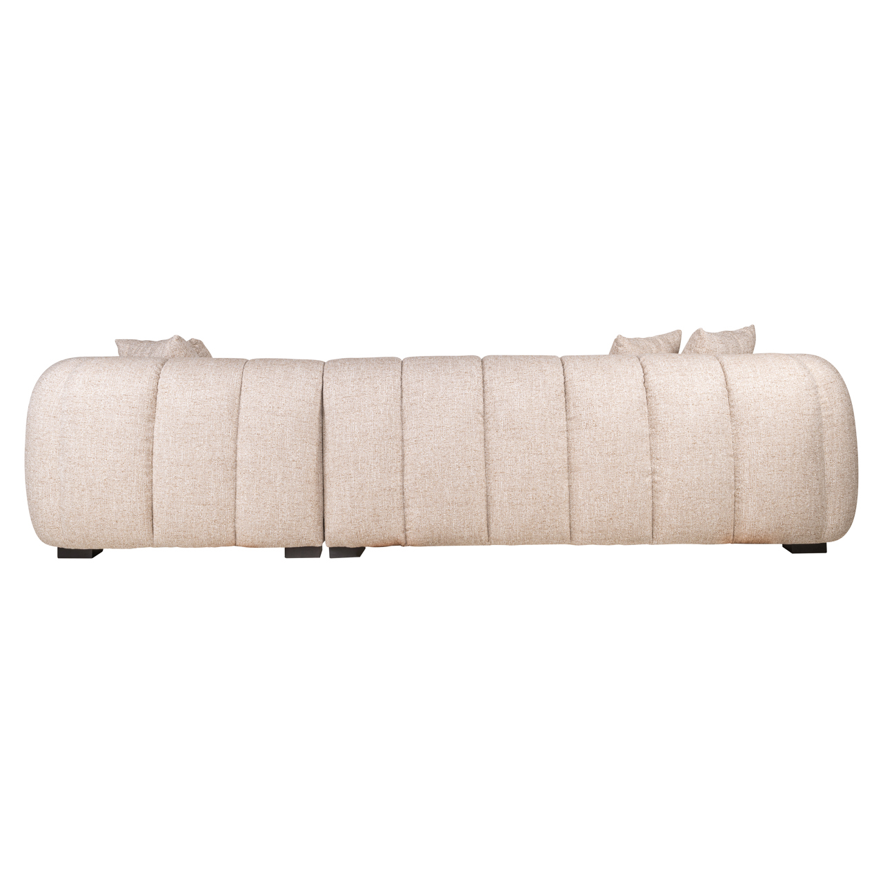Sofa Novaro cream tweed lounge right fire retardant - Richmond Interiors