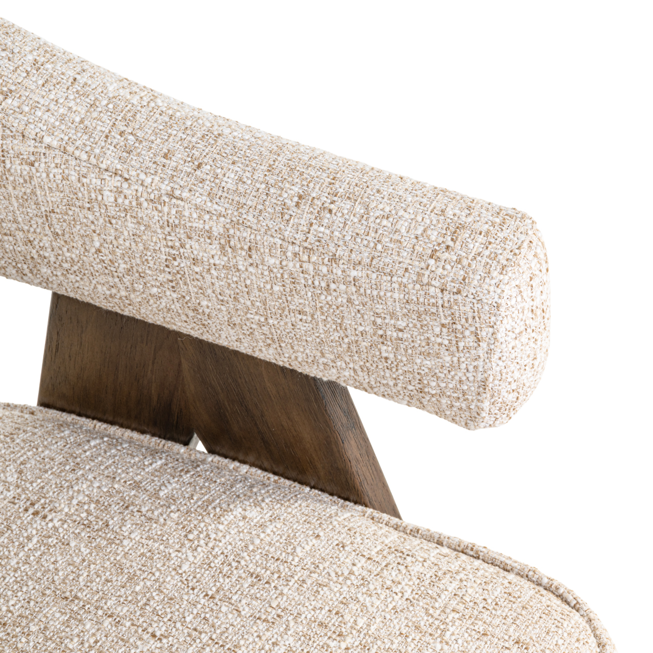 Esszimmerstuhl Mori cream tweed feuerhemmend - Richmond Interiors