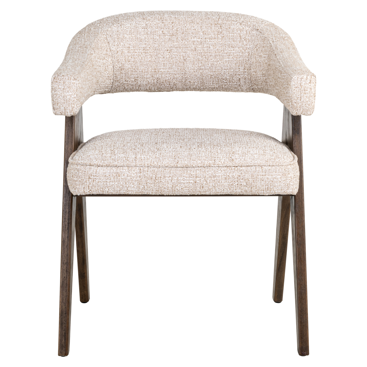 Esszimmerstuhl Mori cream tweed feuerhemmend - Richmond Interiors