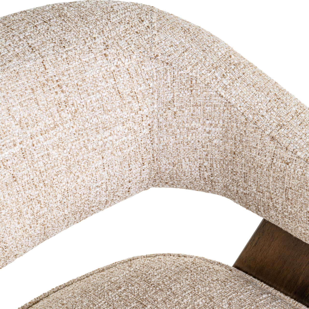 Esszimmerstuhl Mori cream tweed feuerhemmend - Richmond Interiors