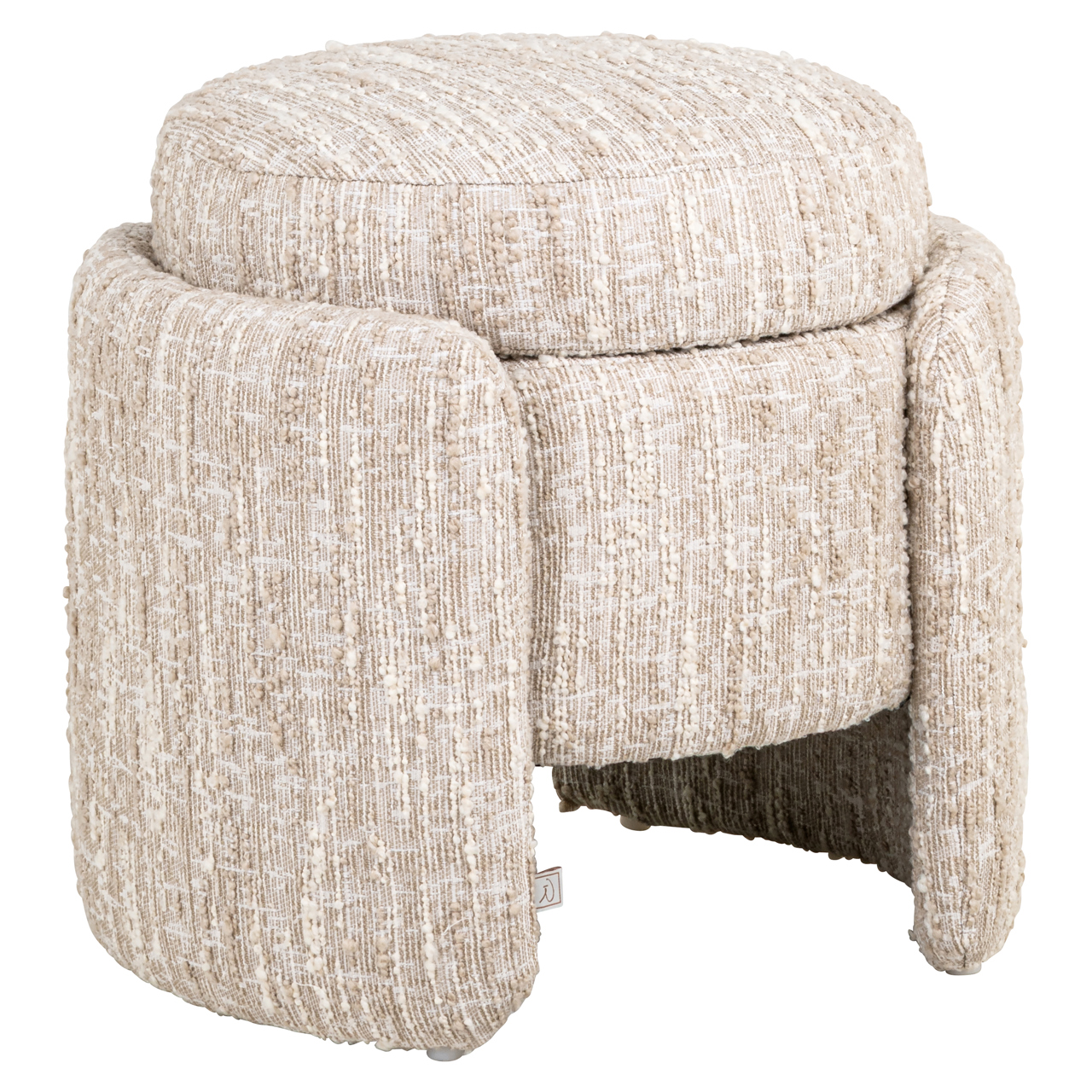 Poef & Voetenbank Cupid beige angora with storage - Richmond Interiors