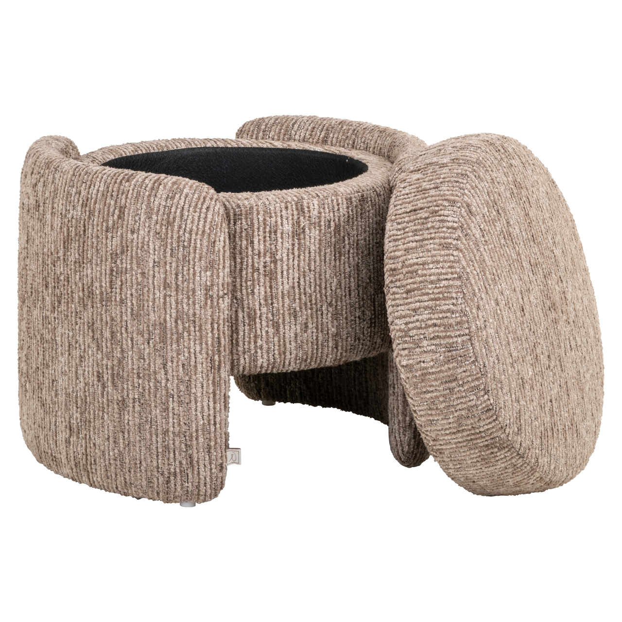 Pouffe & Footstool Cupid mocca linear with storage - Richmond Interiors