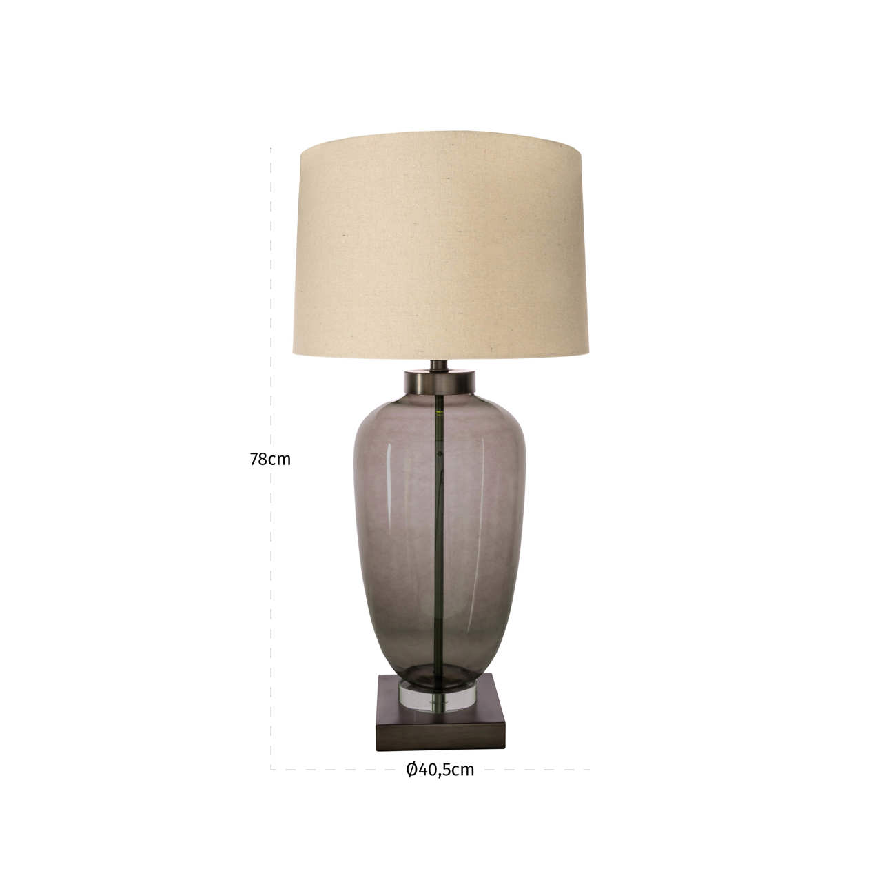 Tischlampe Monsoe smoke - Richmond Interiors