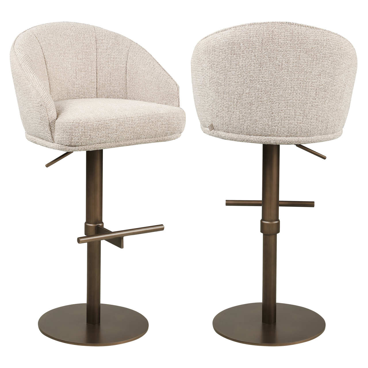 Barhocker Beverly natural fancy drehbar - Richmond Interiors
