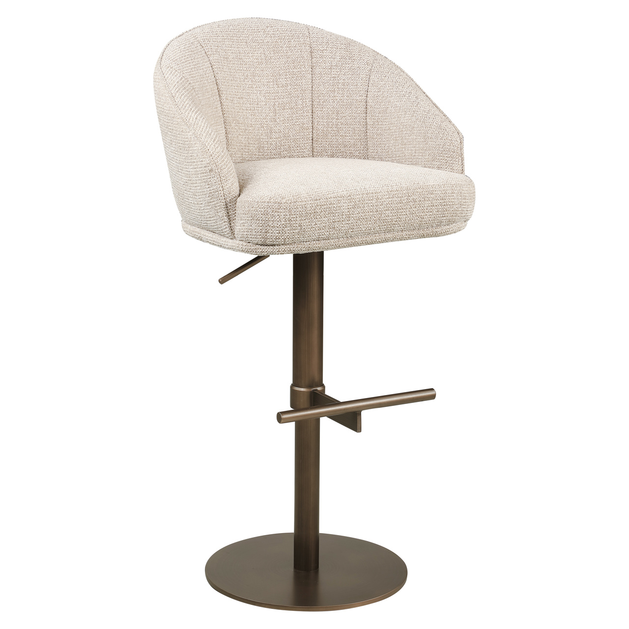 Taburete de bar Beverly natural fancy giratorio - Richmond Interiors