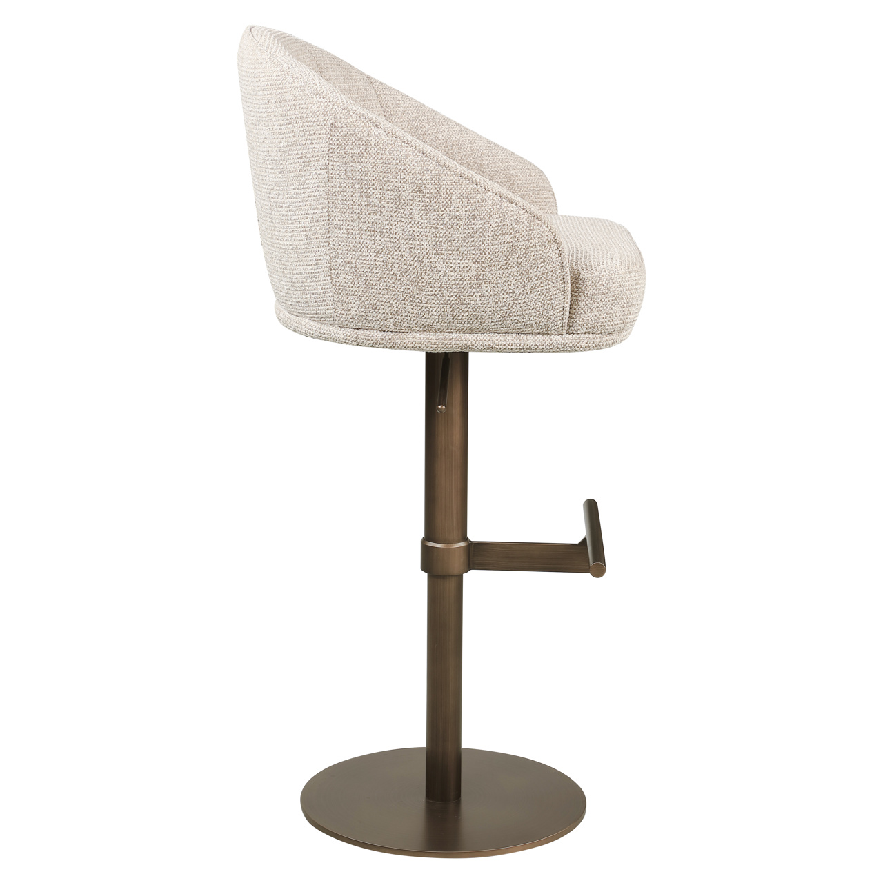 Taburete de bar Beverly natural fancy giratorio - Richmond Interiors