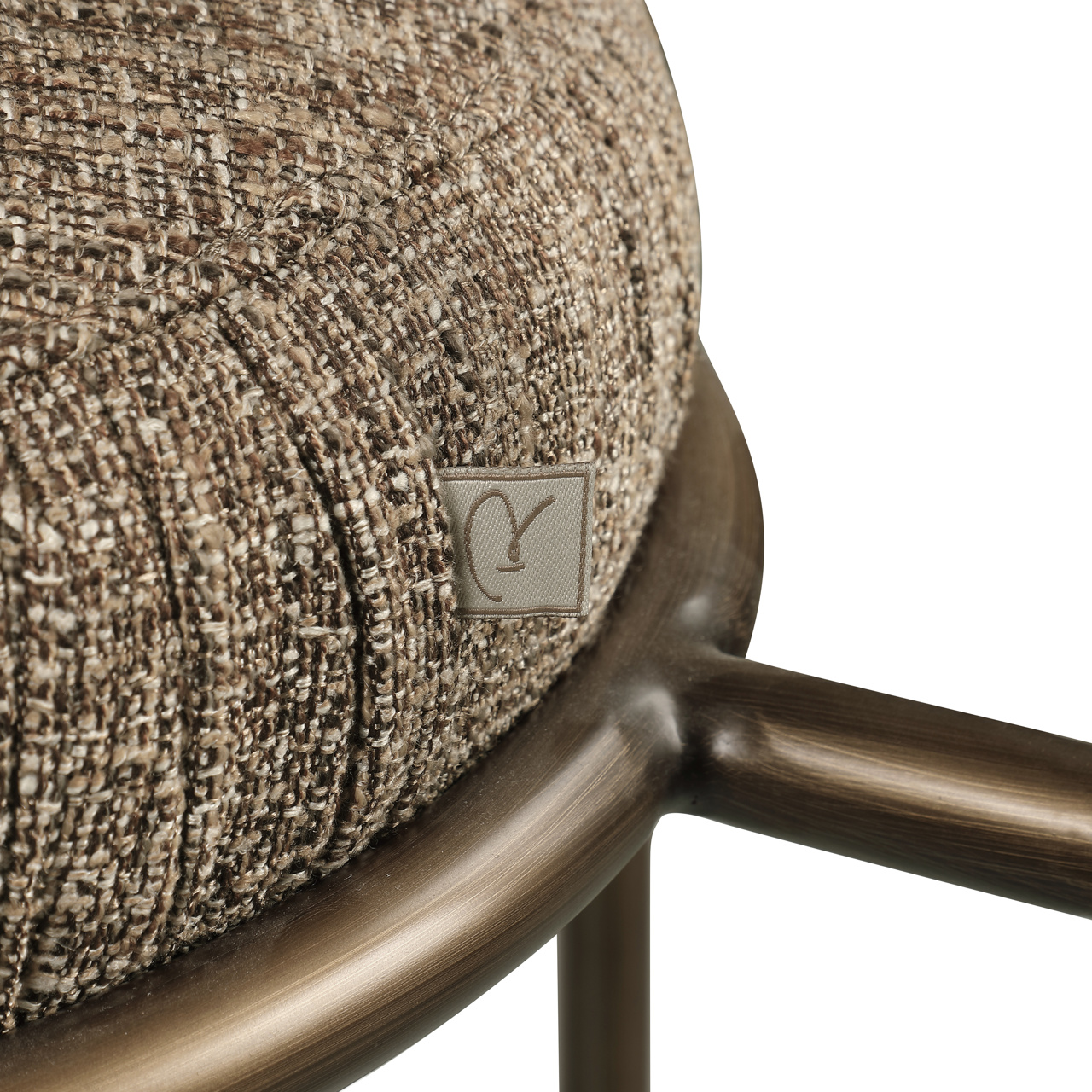 Thekenstuhl Encanto brown tweed - Richmond Interiors