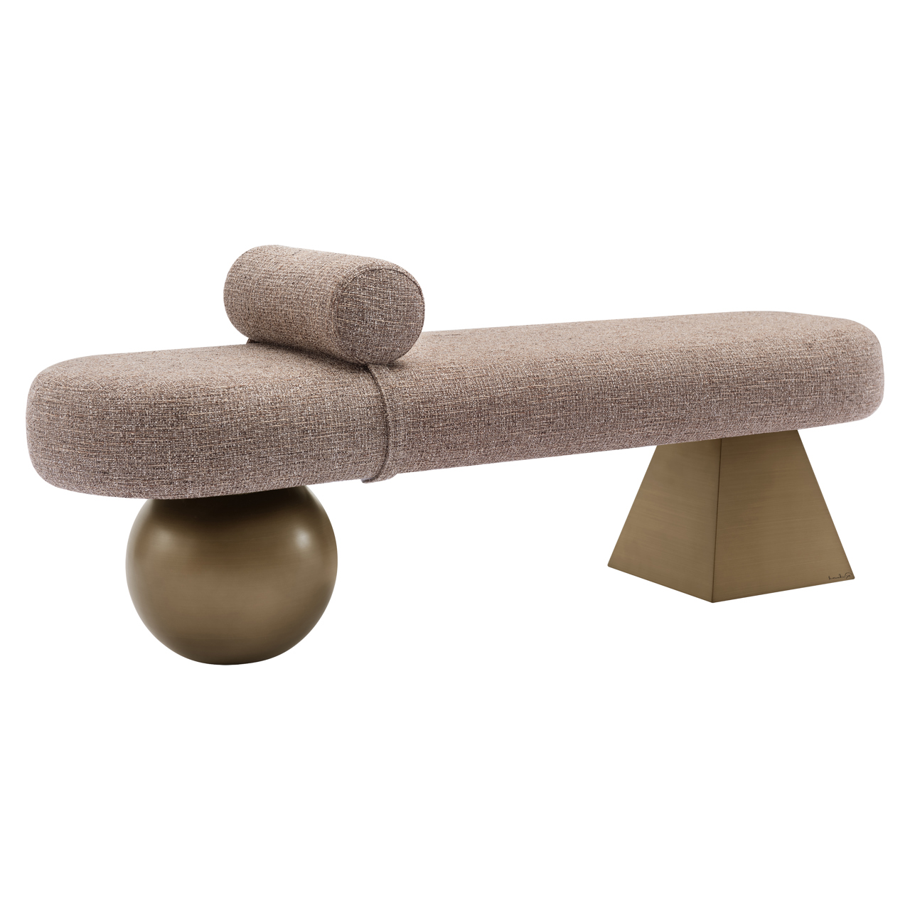 Bank Alexander Jones brown tweed feuerhemmend (Geneva) - Richmond Interiors