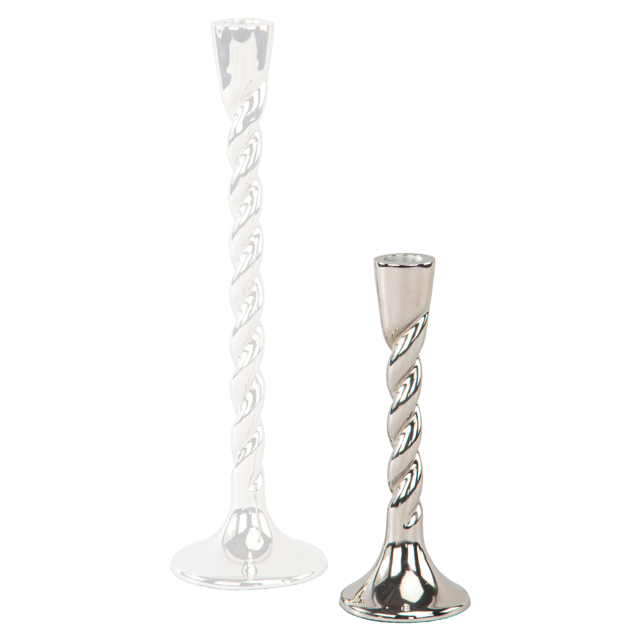 Candelabro Crillon plateado pequeño - Richmond Interiors