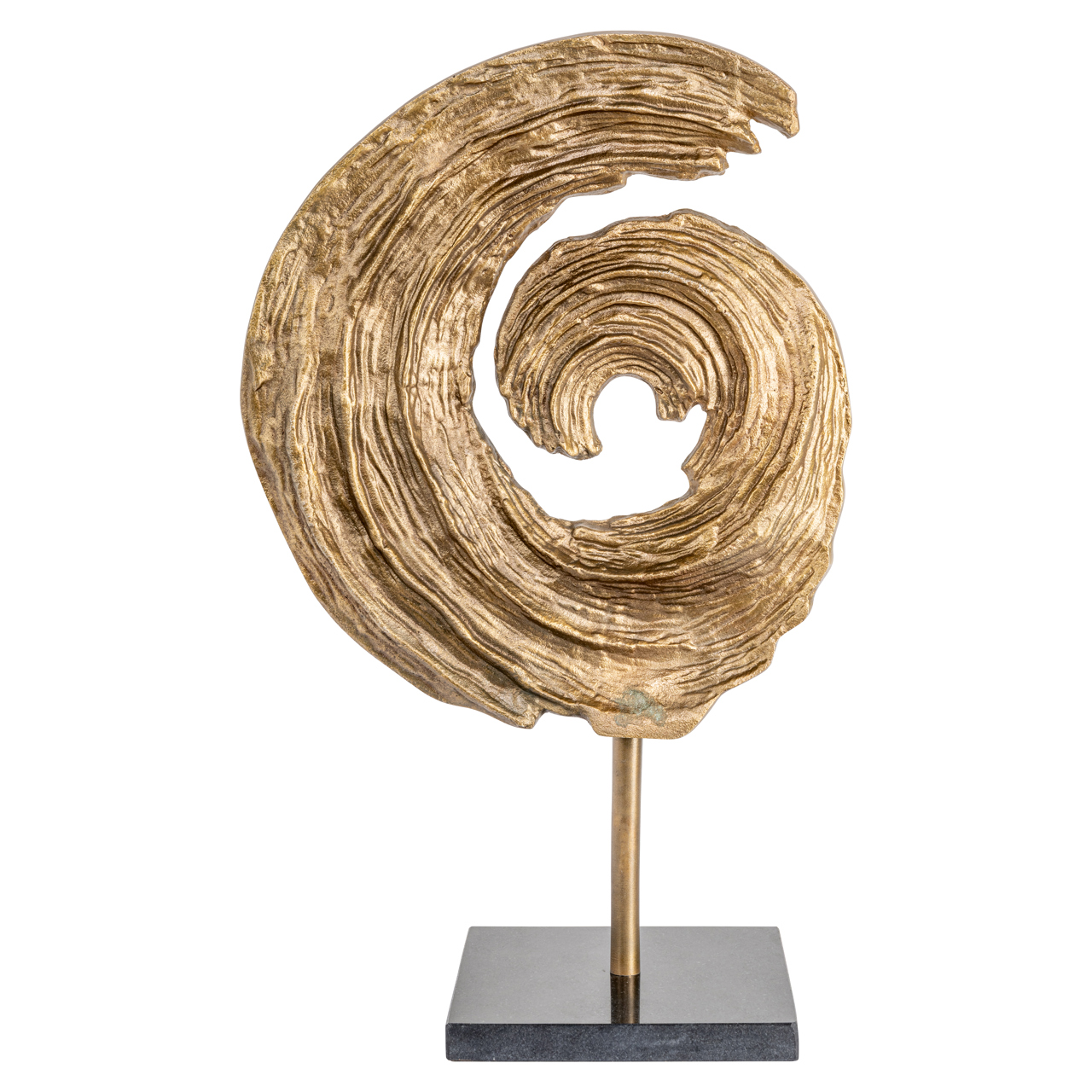 Objeto decorativo Swirl latón envejecido large - Richmond Interiors