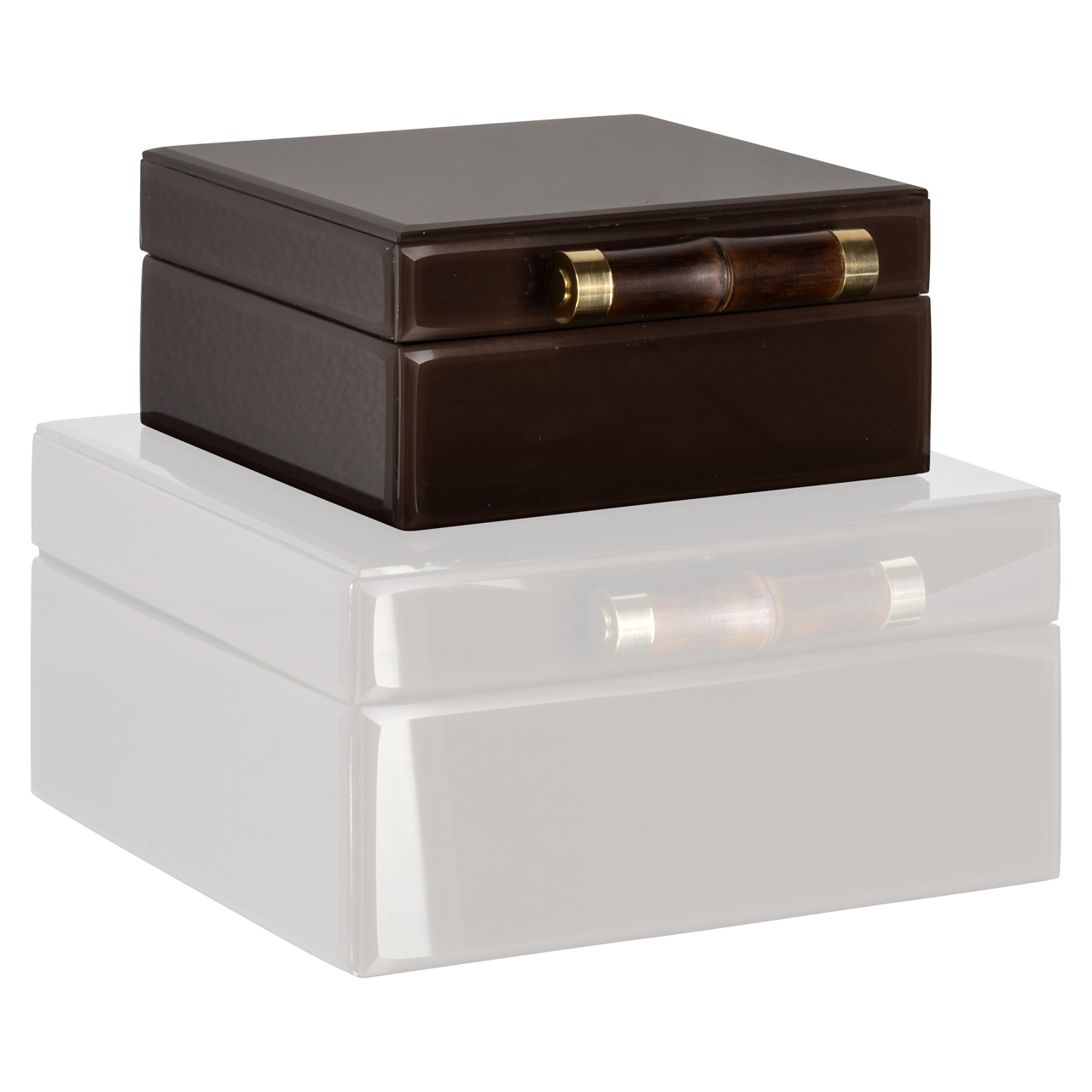 Caja de almacenaje Echo marrón oscuro small - Richmond Interiors