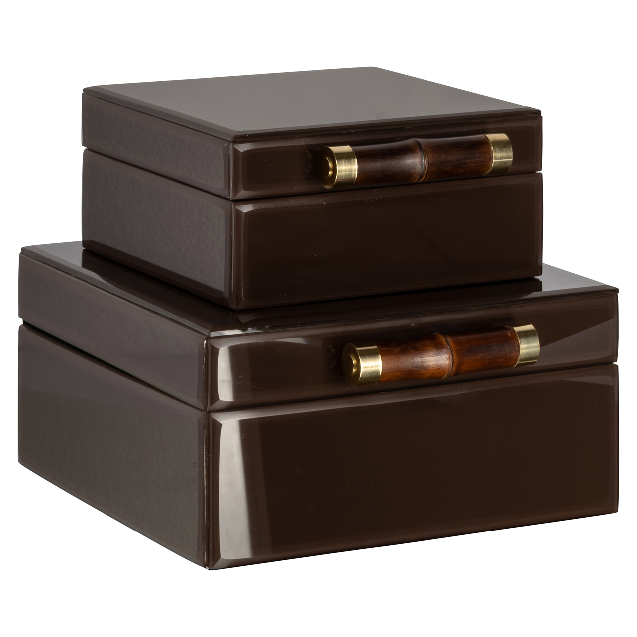 Caja de almacenaje Echo marrón oscuro small - Richmond Interiors