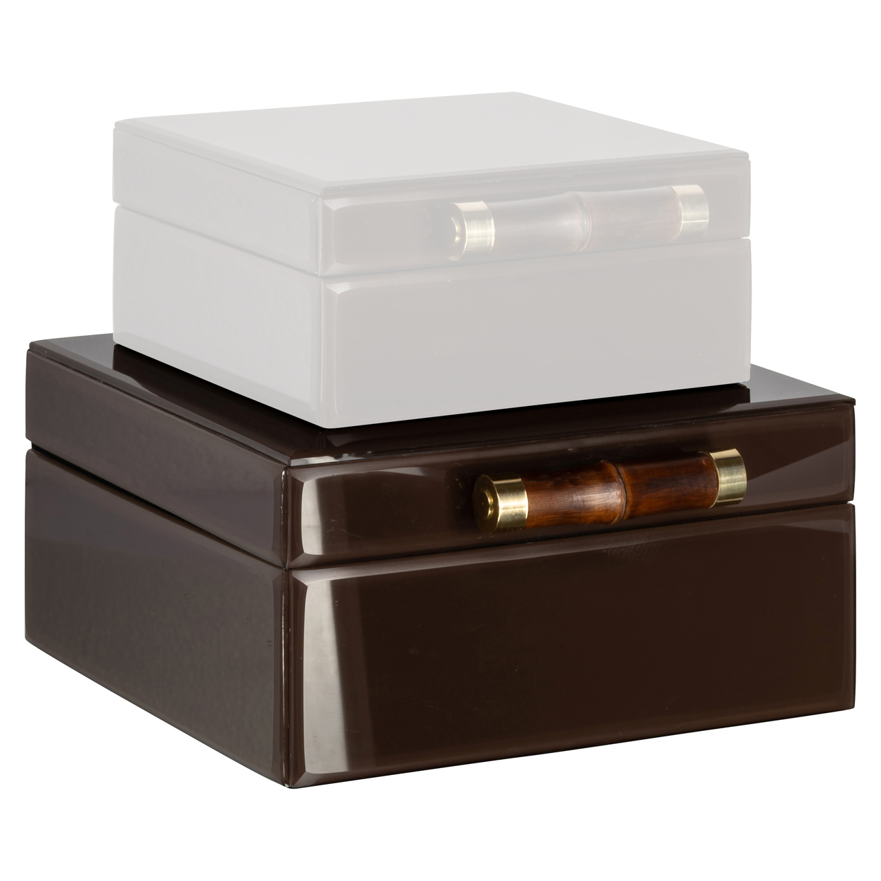 Caja de almacenaje Echo marrón oscuro large - Richmond Interiors