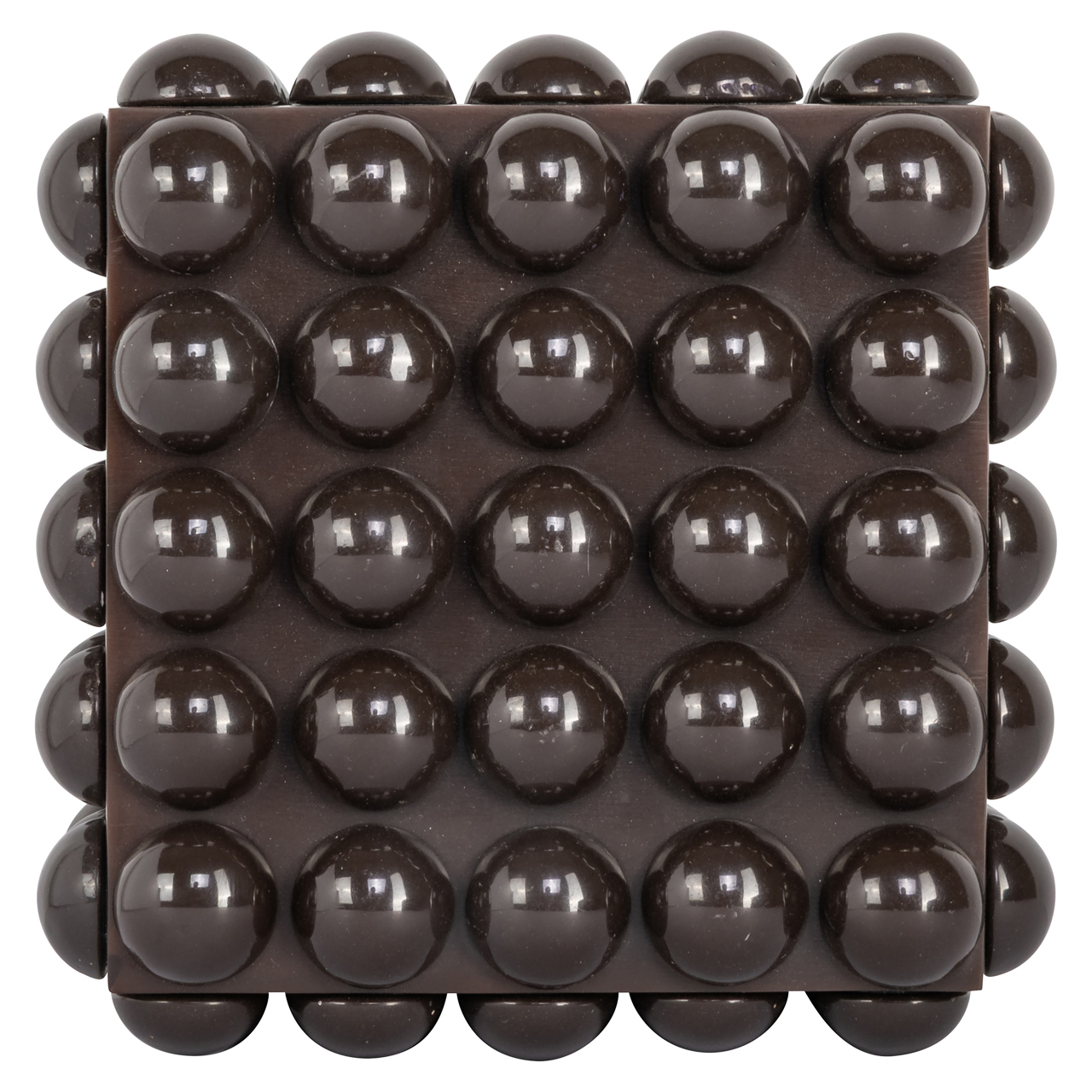 Aufbewahrungsbox Nyx dark brown small (Resin|Mdf) - Richmond Interiors