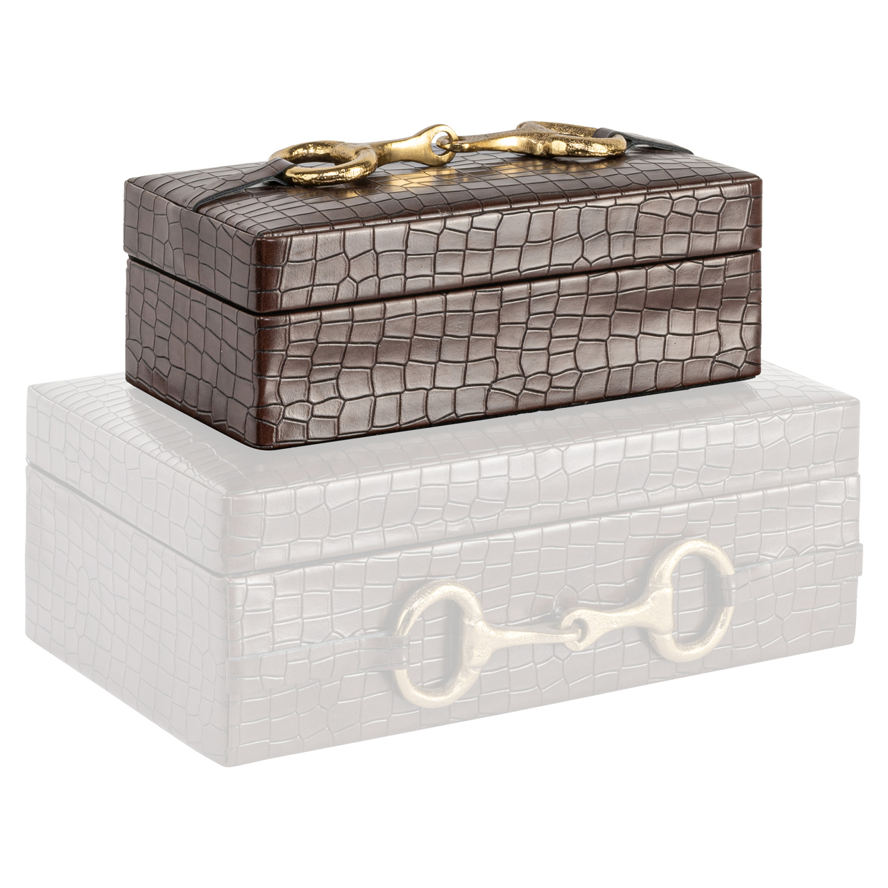 Aufbewahrungsbox Rex dark brown small - Richmond Interiors