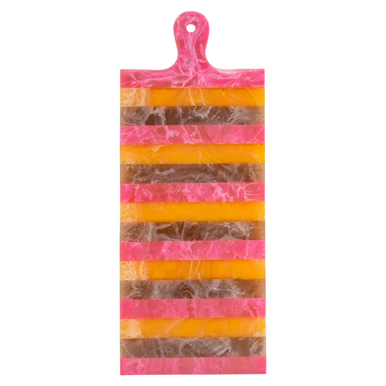 Tablett Cindy pink/orange - serving board large (Resin) - Richmond Interiors