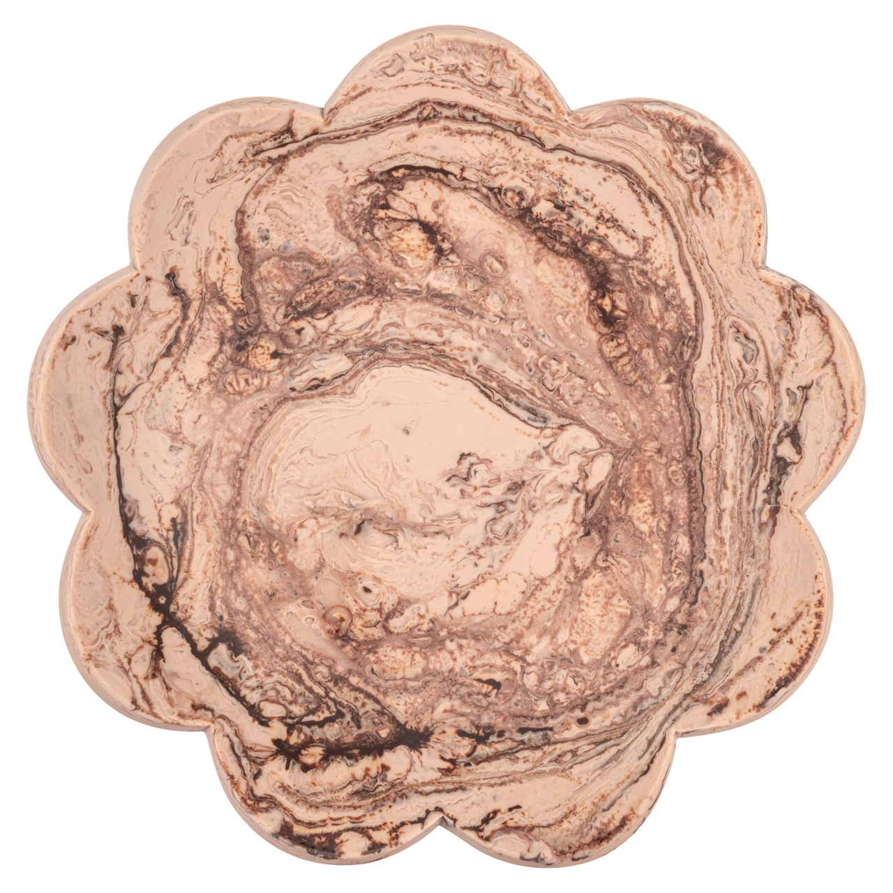 Schale Peony chocolat brown (Resin) - Richmond Interiors