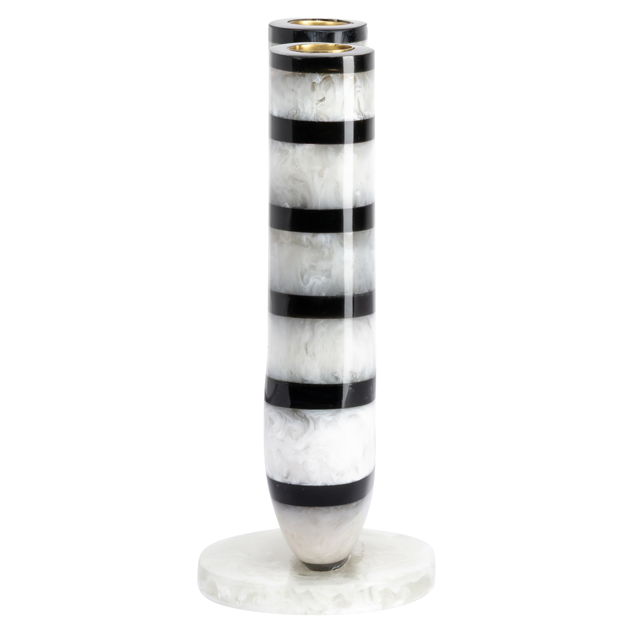 Kerzenhalter River black/white (Resin) - Richmond Interiors