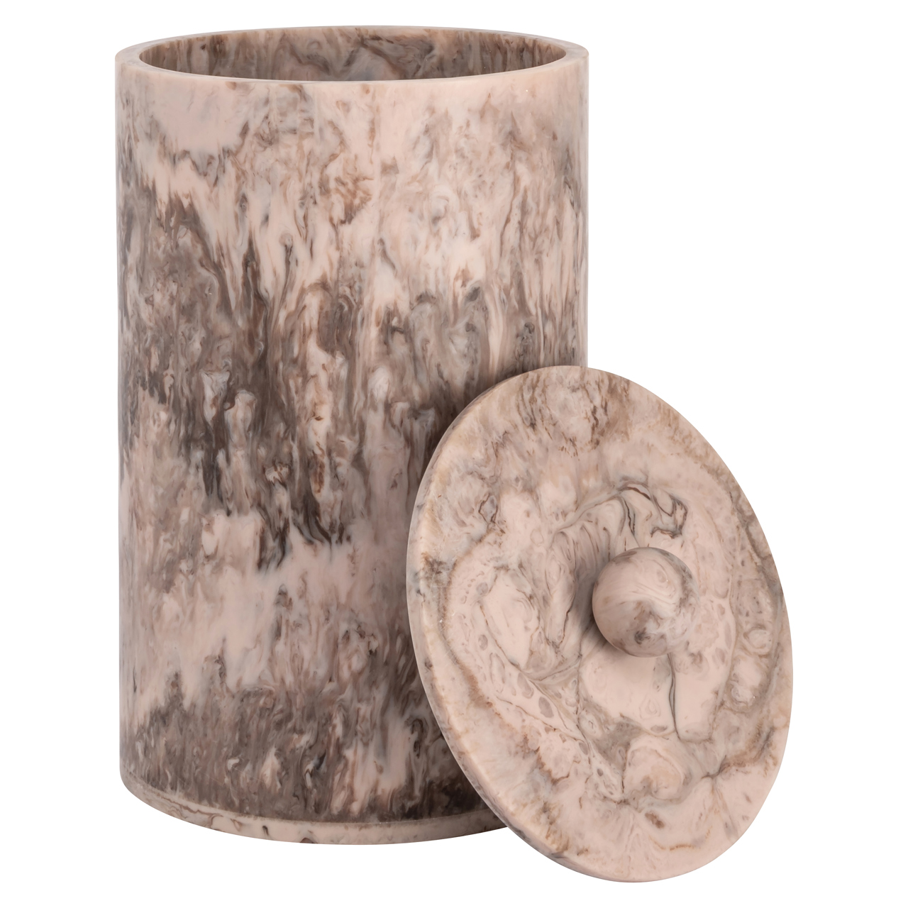 Caja de almacenaje Rosaline chocolat brown storage jar small - Richmond Interiors