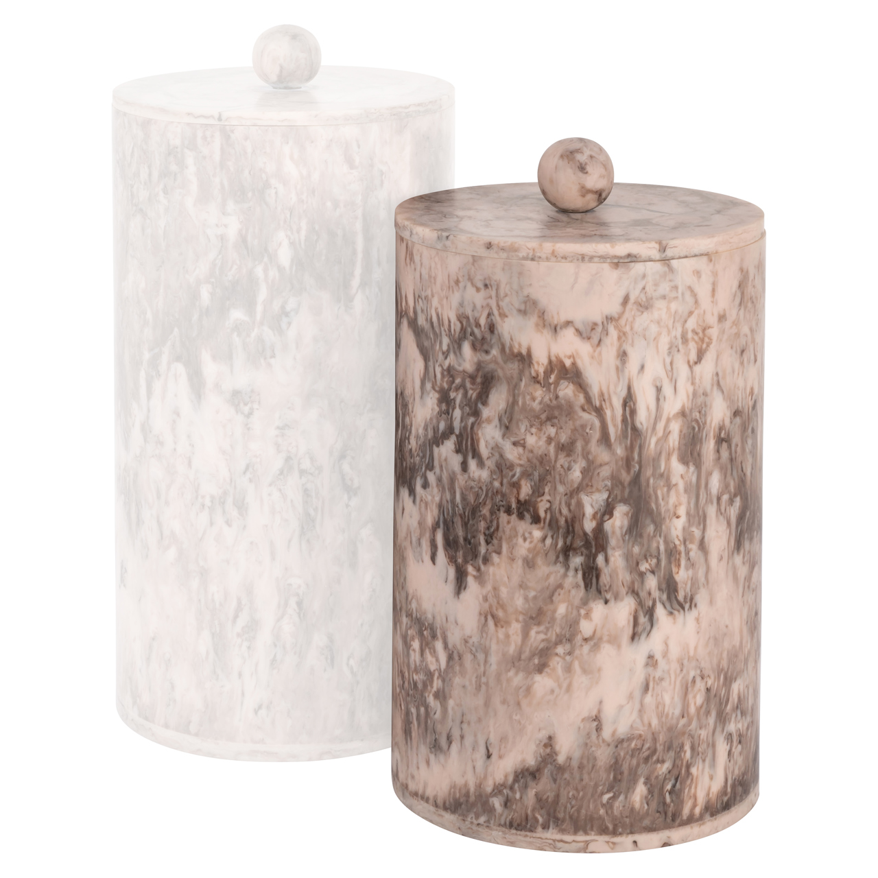 Aufbewahrungsbox Rosaline chocolat brown storage jar small (Resin) - Richmond Interiors