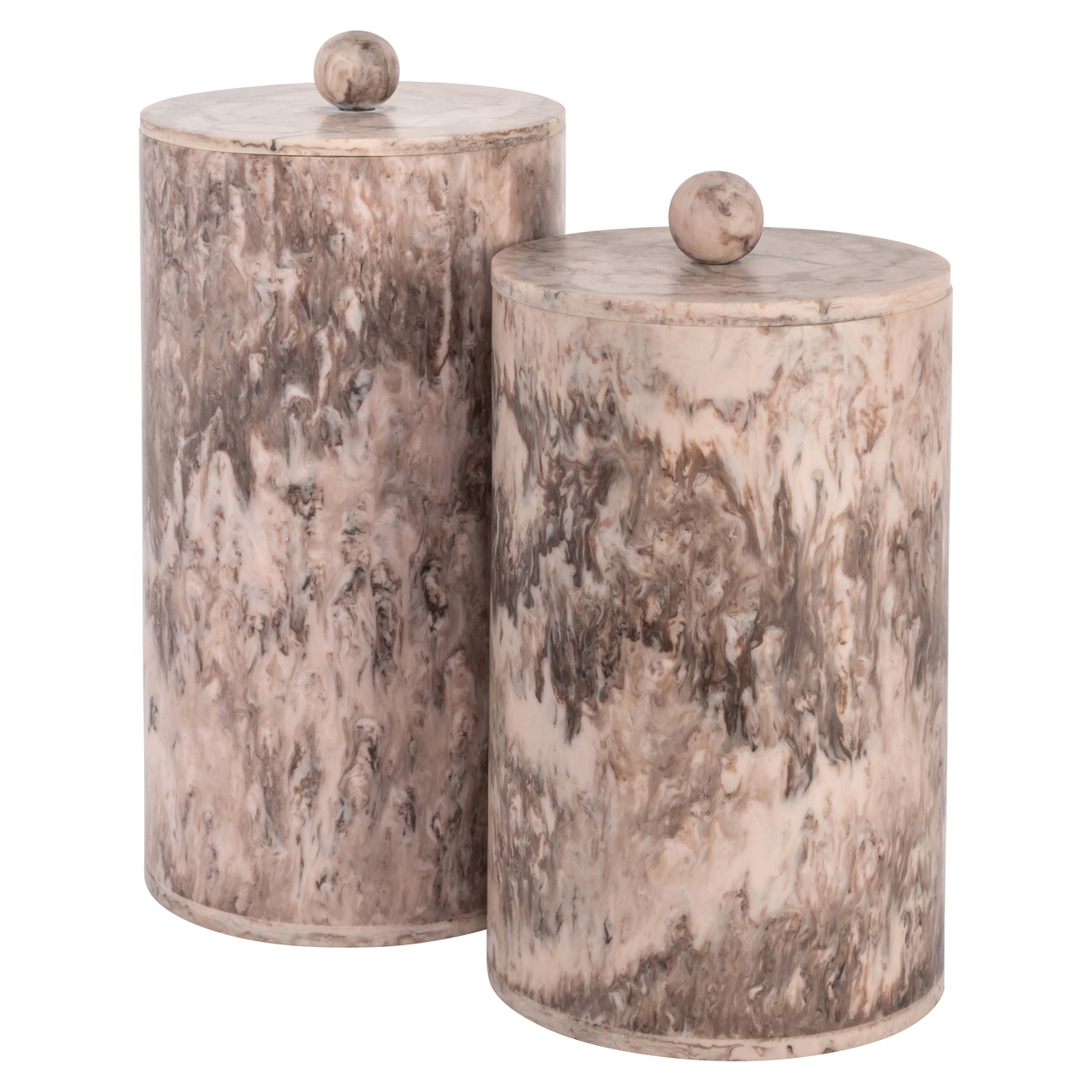 Aufbewahrungsbox Rosaline chocolat brown storage jar small (Resin) - Richmond Interiors