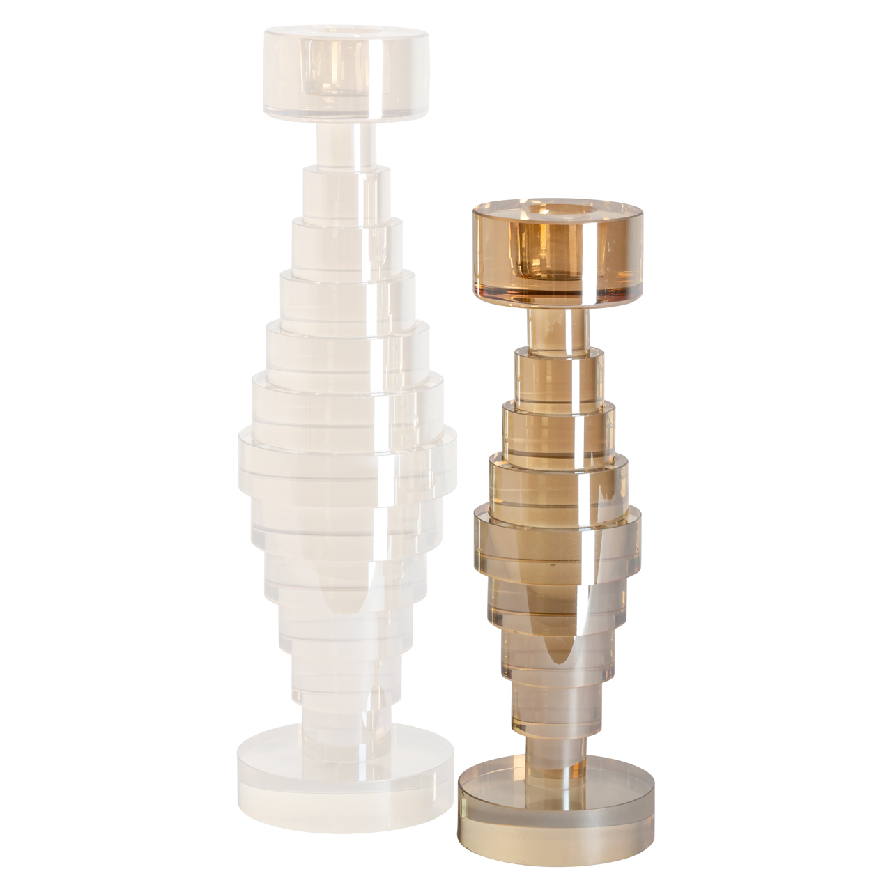 Bryn Champagne Candle Holder small - Richmond Interiors