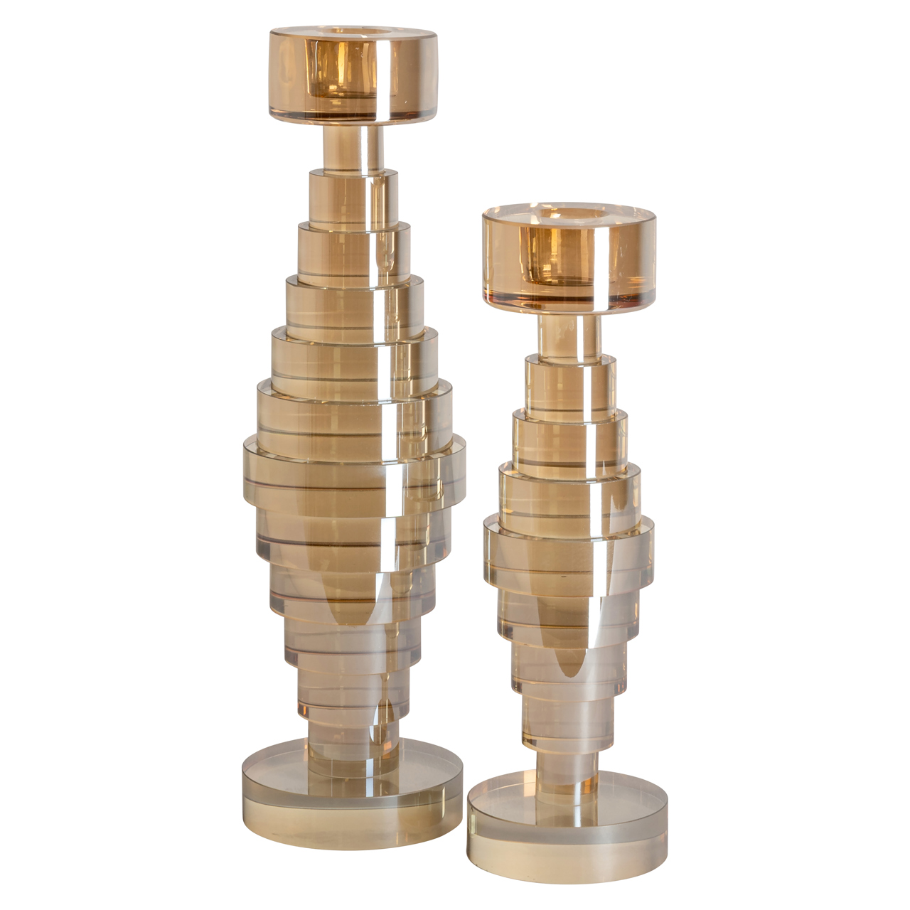 Kerzenhalter Bryn Champagne large (Glas) - Richmond Interiors