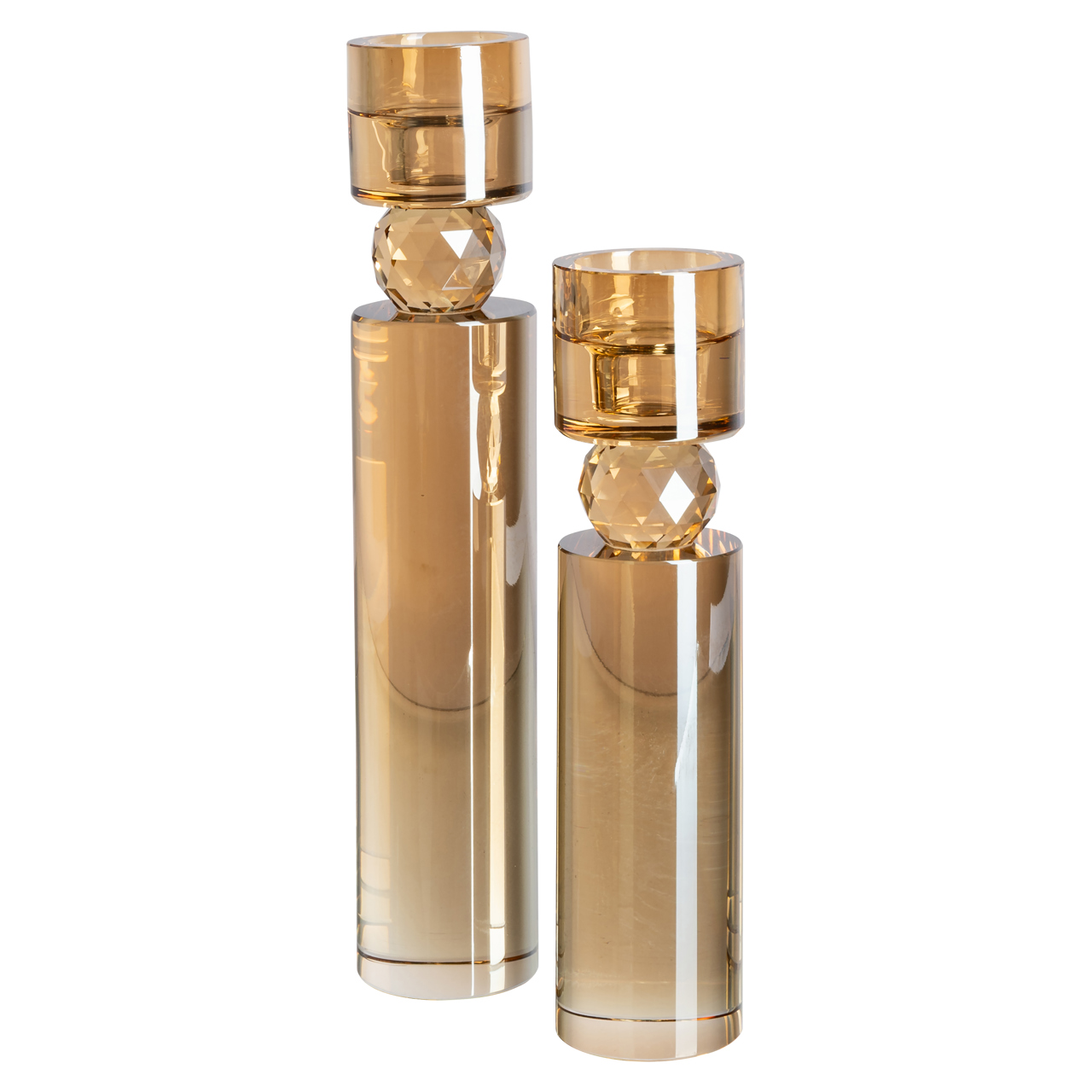 Kerzenhalter Piper Champagne large (Glas) - Richmond Interiors