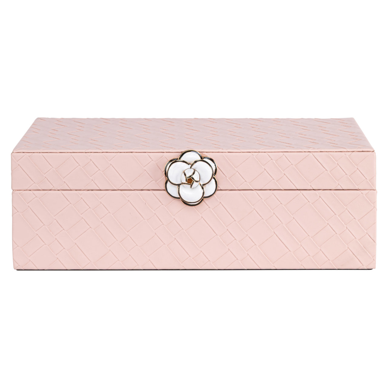 Aufbewahrungsbox Lotte pink large (Pu Leder|Mdf) - Richmond Interiors