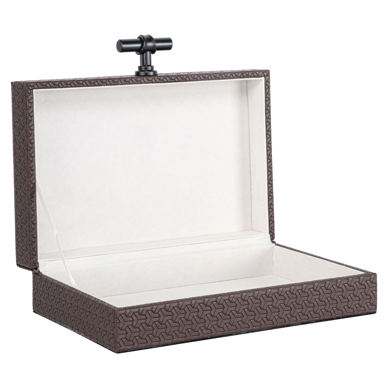 Aufbewahrungsbox Billie dark brown small (Pu Leder|Mdf|zinklegering) - Richmond Interiors