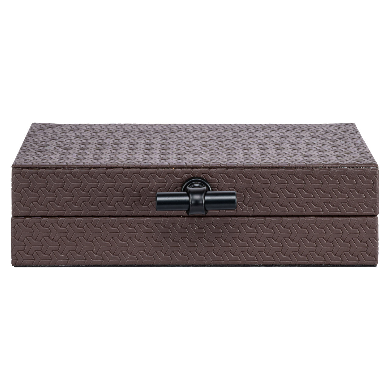 Aufbewahrungsbox Billie dark brown small (Pu Leder|Mdf|zinklegering) - Richmond Interiors