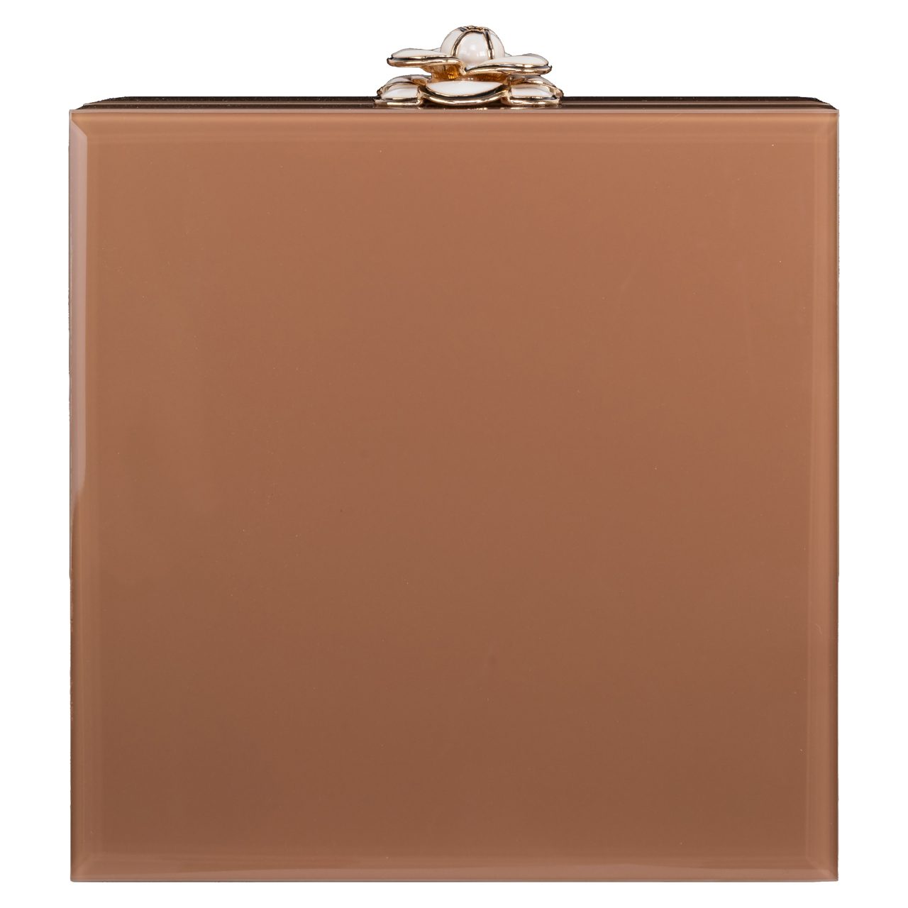 Aufbewahrungsbox Floral brown small (Glas|Mdf) - Richmond Interiors